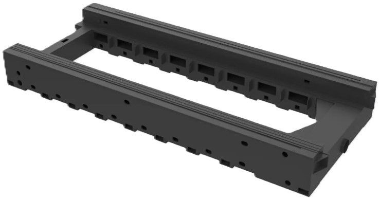 향상된 강성 구조의 일체형 프레임 베드